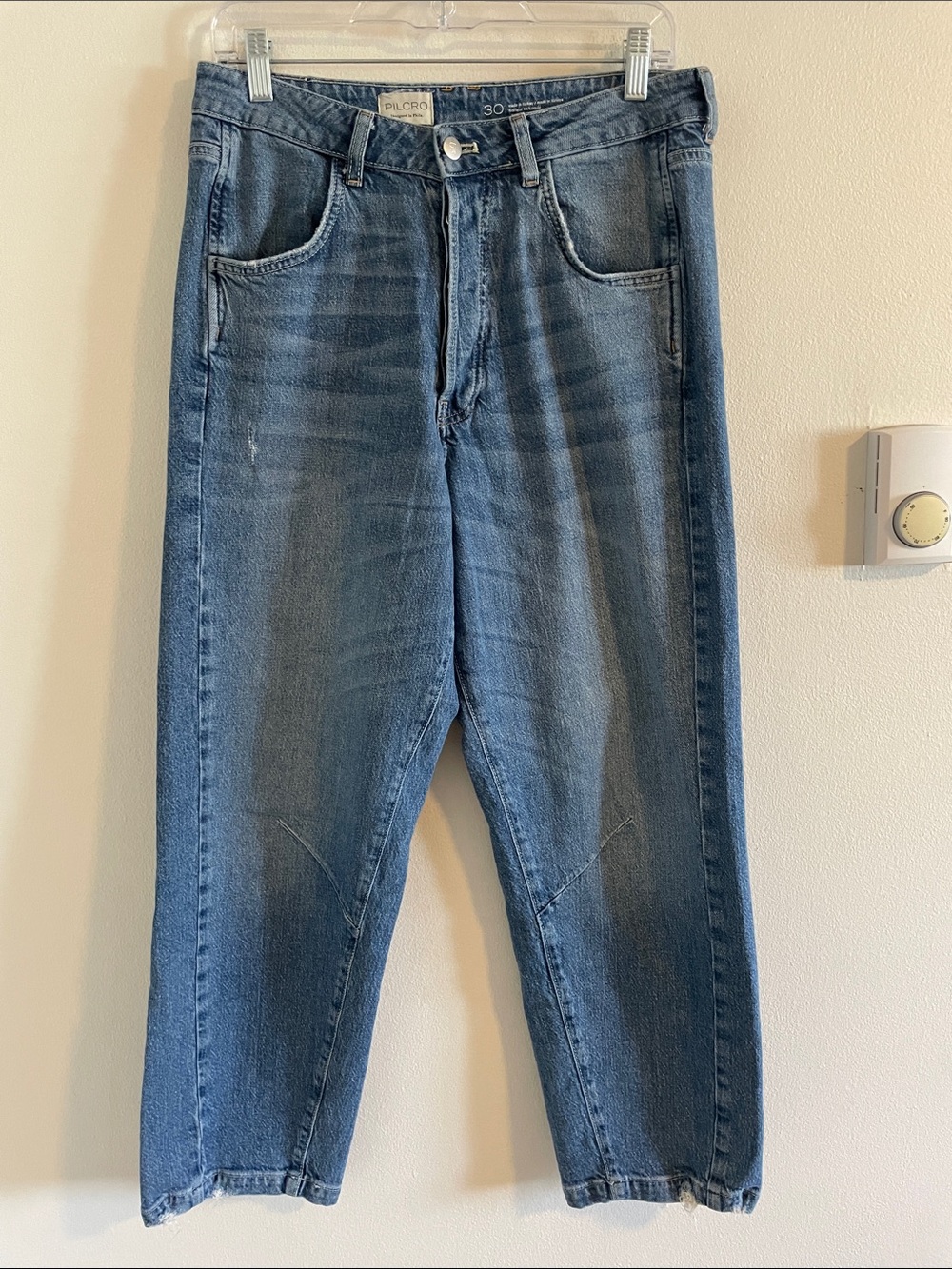 Pilcro Anthropologie Reworked High Rise Taper Barrel Jeans Women’s Size 30 - Picture 3 of 9